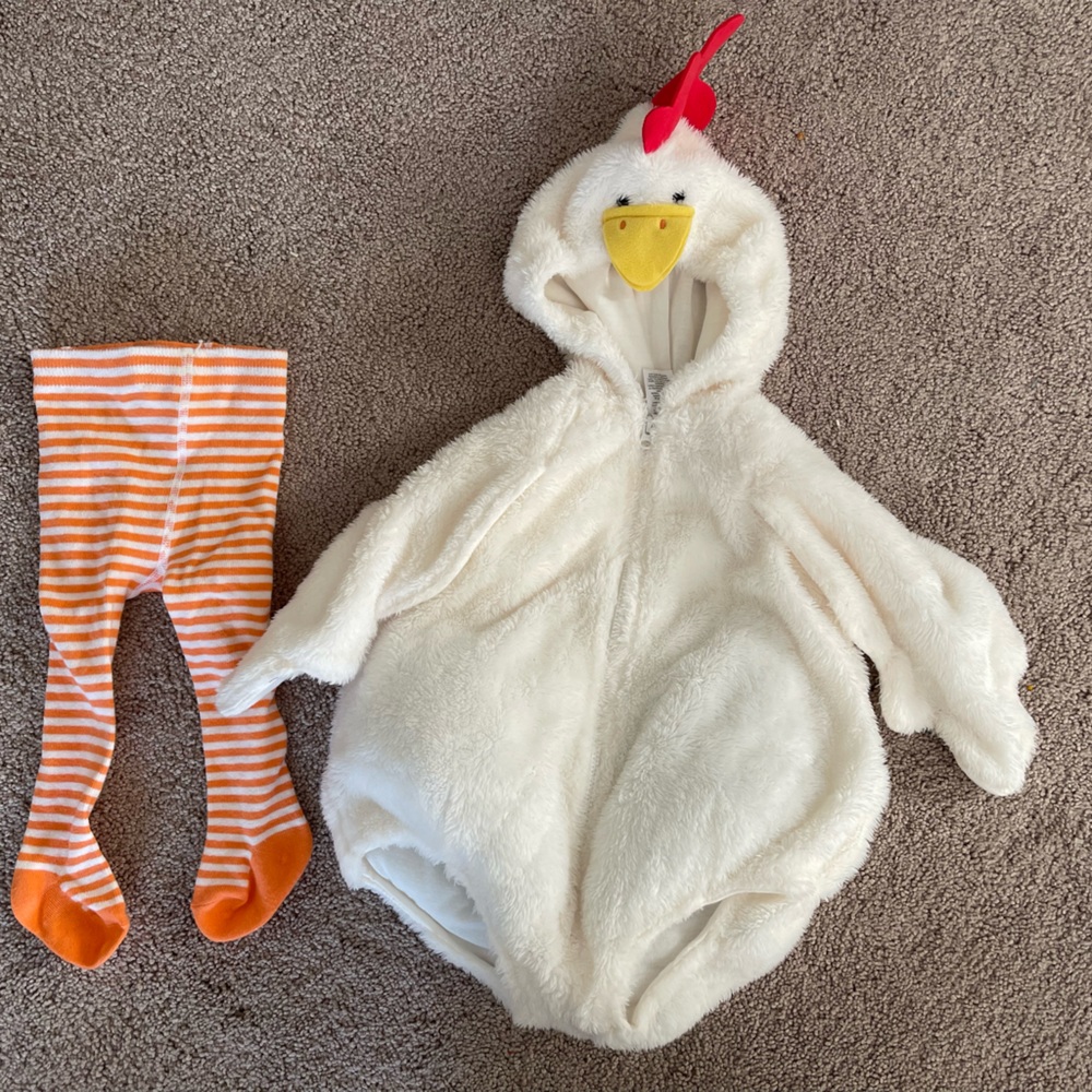6-9 month baby chicken Halloween costume